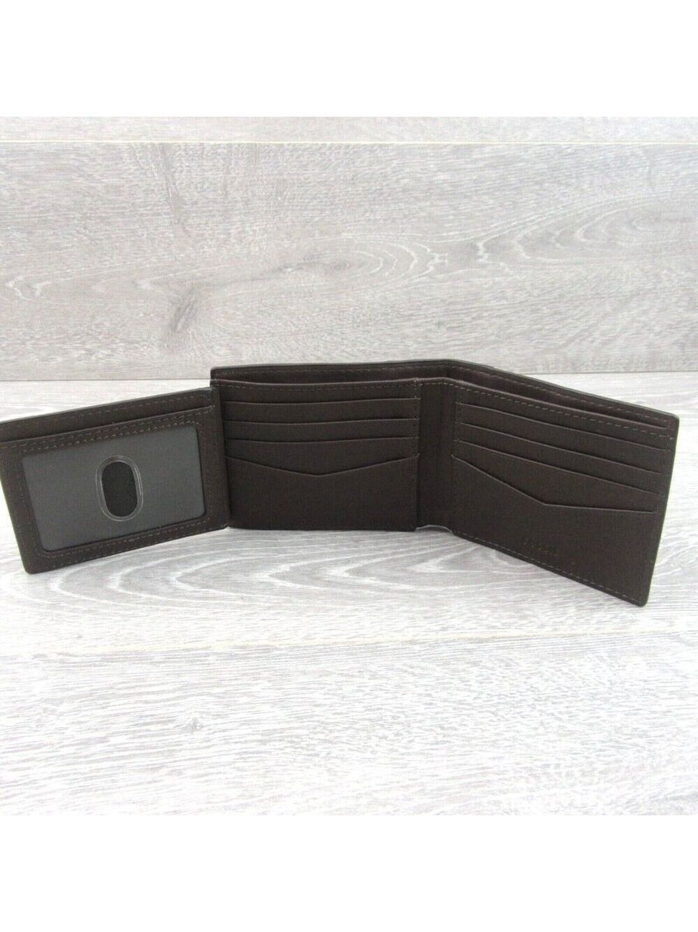 Fossil Journee Traveler Men's Brown Leather Wallet NEW - Picture 7 of 15
